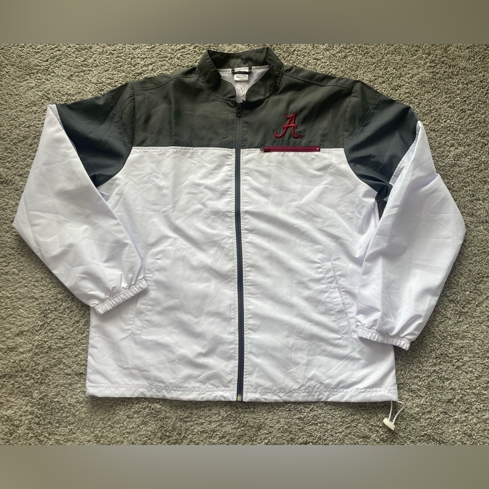 University of Alabama | Men’s White Windbreaker Lightweight Jacket | Size M